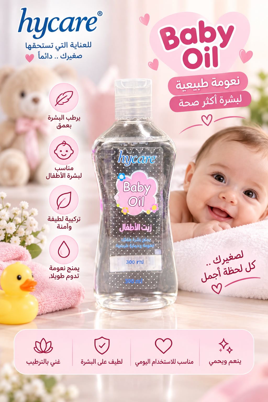 زيت أطفال مرطب فائق النقاء - hycare